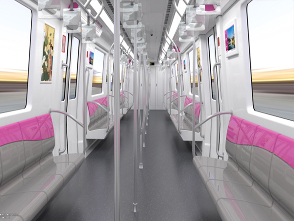 The overall interior of Suzhou Line 5